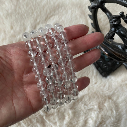 Clear Quartz Stretch Bracelet