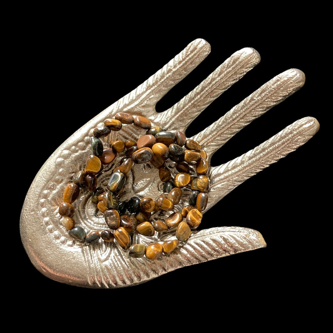 Evermore Everlasting Tiger’s Eye stretch bracelet featuring polished beads and a secure elastic band for stylish wear.