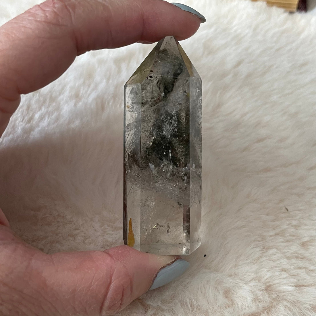 Evermore Everlasting Garden Quartz Towers, natural crystal towers with clear and smoky quartz points, arranged in a decorative display.