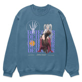 Yūjin Clothing Detector sweatshirt showing a casual fit with a graphic design on the front, made from soft fabric for comfortable wear.