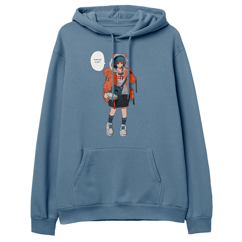 Yūjin Clothing Drippin Kitten Hoodie featuring a stylish cat graphic, soft fabric, and comfortable fit in a casual hoodie design.