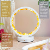 Citrine night light from Conscious Items featuring a glowing lamp designed for manifestation and abundance.