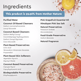 Puracy acidified, pH balanced body wash with natural ingredients, shown with ingredient list in the image.