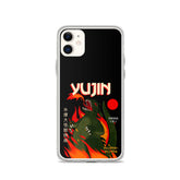 Yūjin Clothing Fire Flame iPhone case with vibrant flame design protecting an iPhone from scratches and impacts