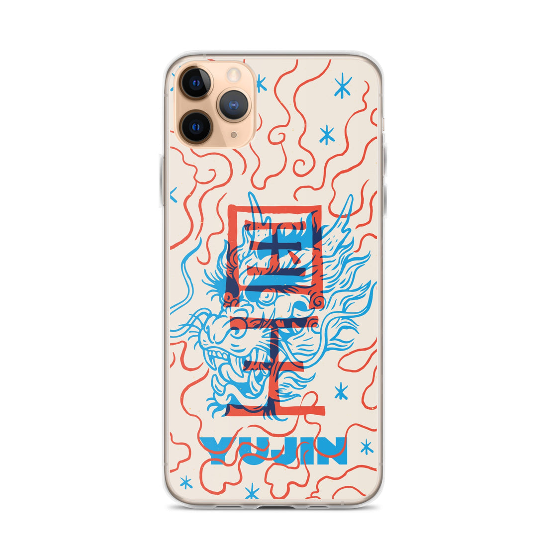 Japanese Dragon iPhone case by Yūjin Clothing featuring a detailed dragon design on a sleek phone case.