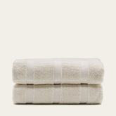 Soft Capri Australian Cotton Bath Towel by Italic with plush texture and white color, perfect for home bathroom use.
