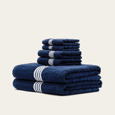 Set of two Nautilus Australian Cotton Bath Towels by Italic, soft, plush, and absorbent for luxurious home bath use.