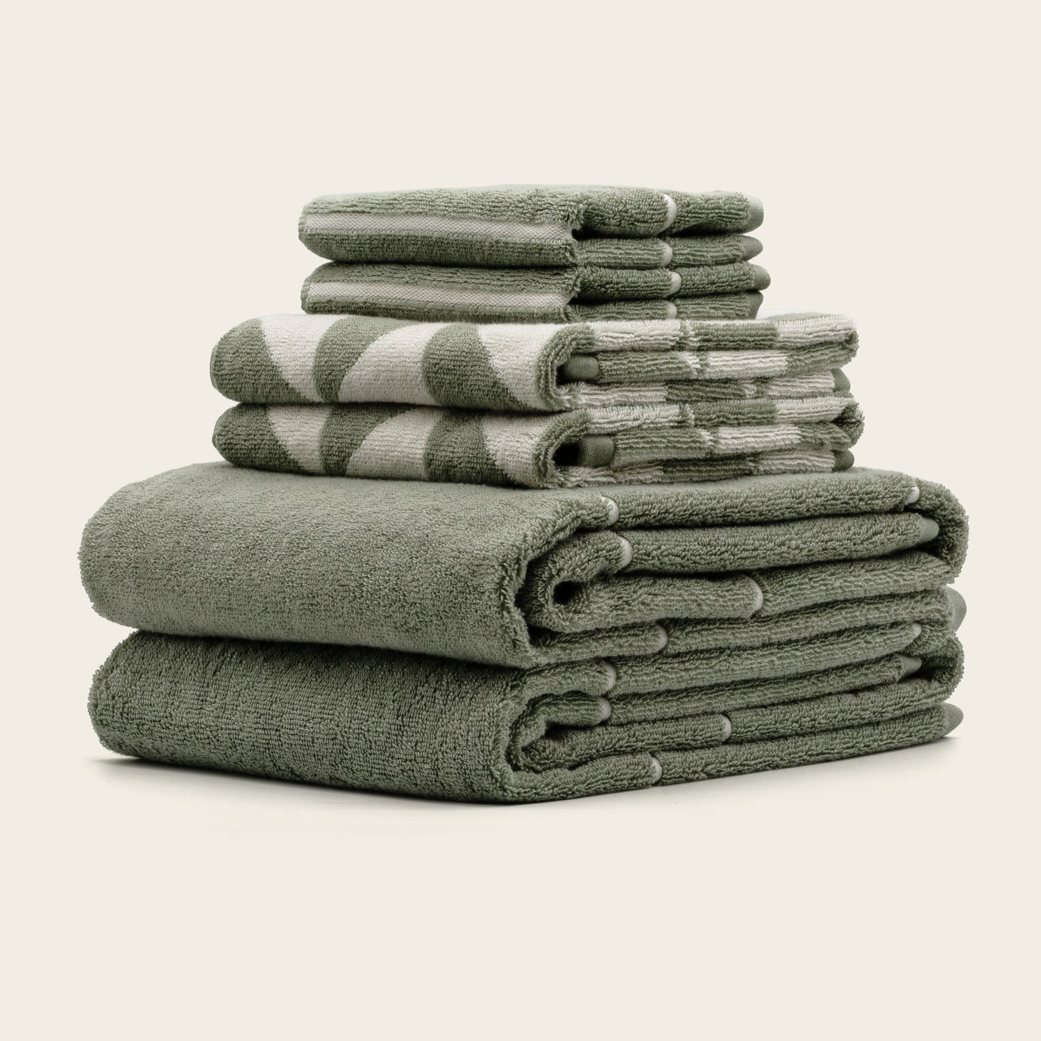 Italic Umbra Australian Cotton Bath Towels in a standard set, showcasing soft, plush white towels for home use.