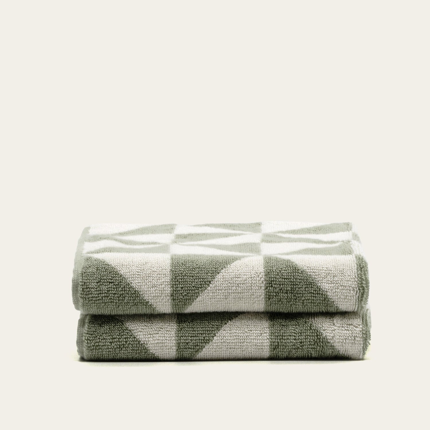 Set of Umbra Australian Cotton Hand Towels by Italic featuring soft, absorbent white towels with subtle woven texture for bathroom use.