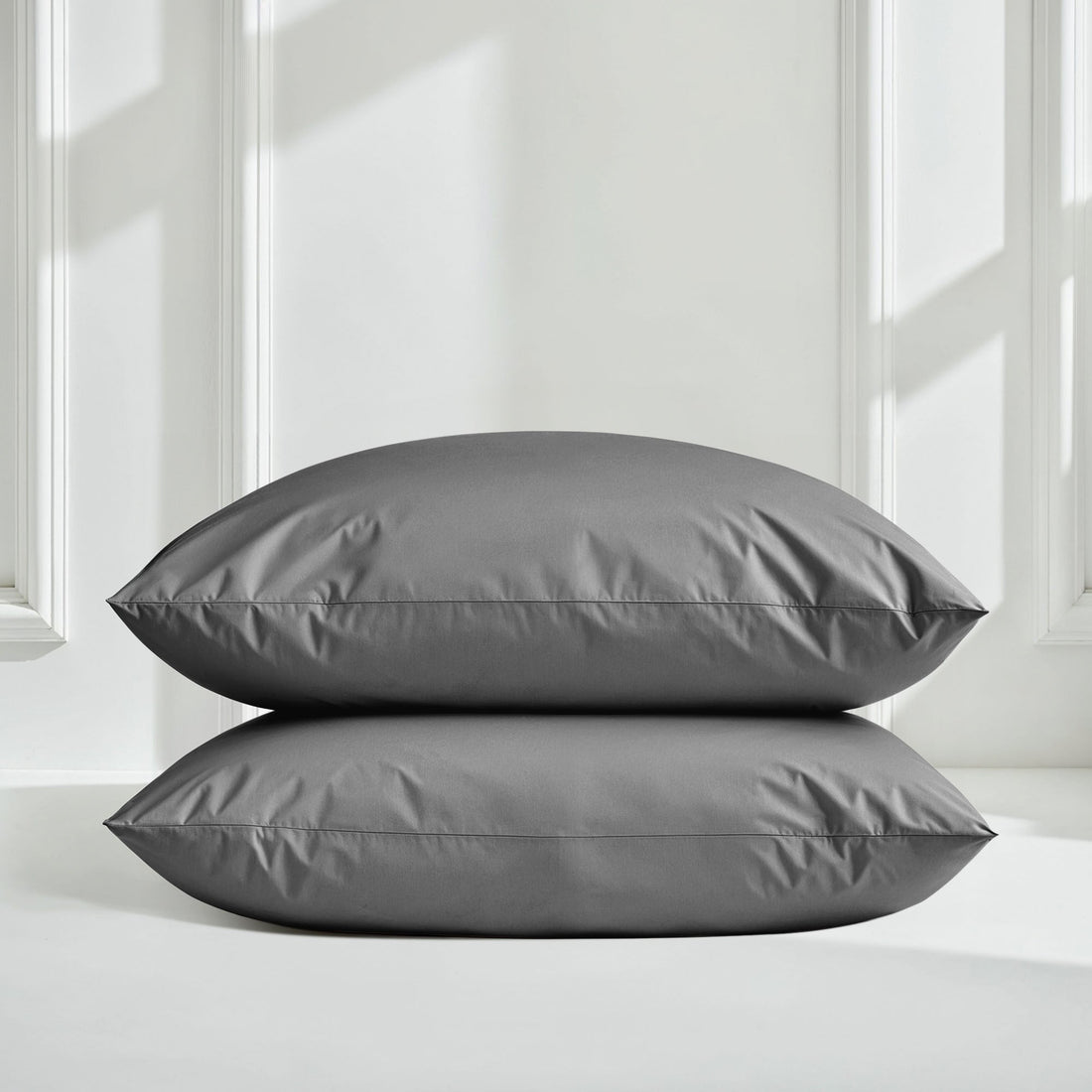 Italic Luxe Australian Sateen Pillowcase Set, soft and smooth bed pillowcases in a luxurious sateen finish, perfect for elegant bedroom decor.