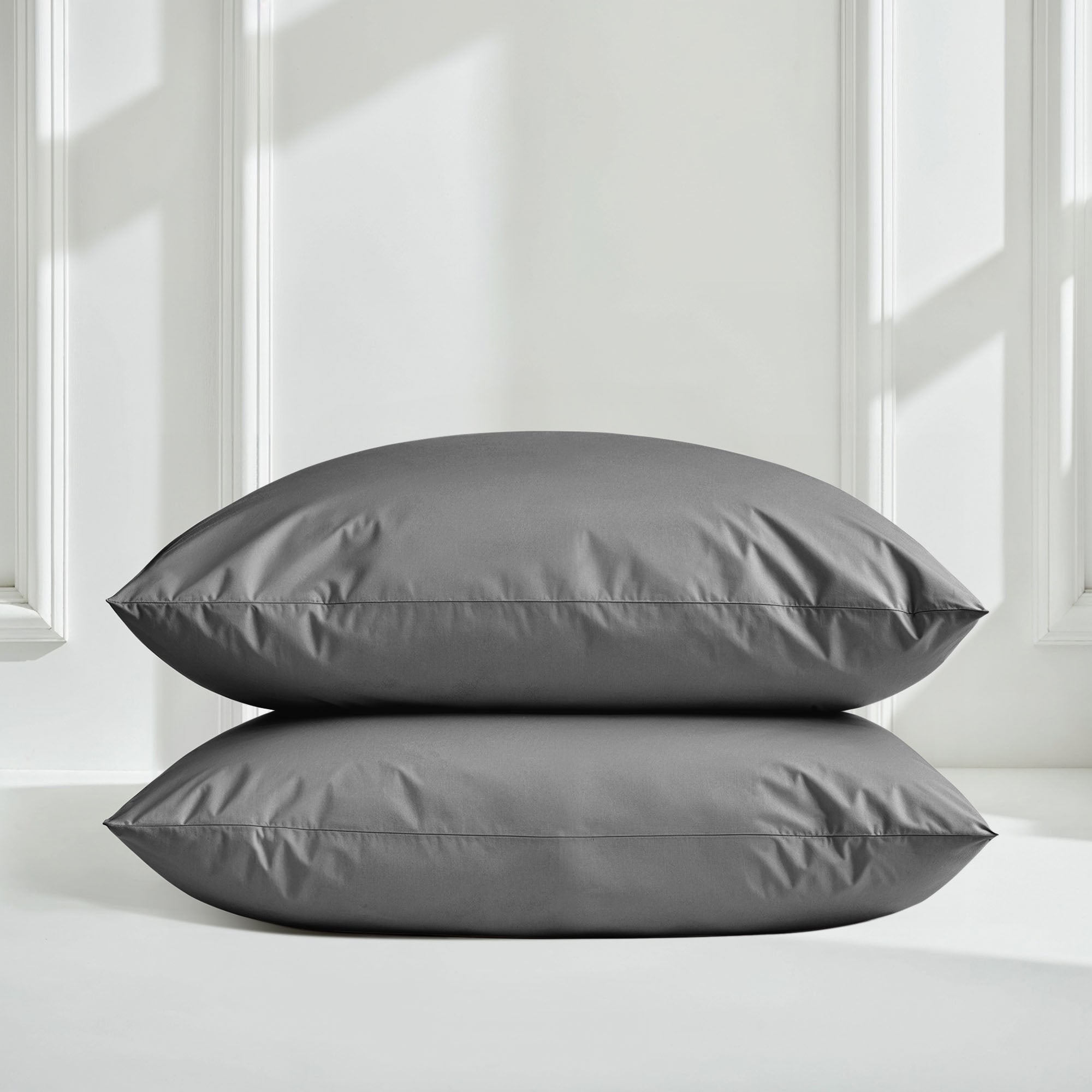 Italic Luxe Australian Sateen Pillowcase Set, soft and smooth bed pillowcases in a luxurious sateen finish, perfect for elegant bedroom decor.