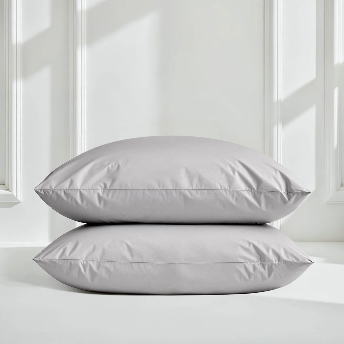 Luxe Australian Sateen Pillowcase Set by Italic, soft and smooth bed pillowcases in elegant neutral colors, ideal for luxurious sleep.