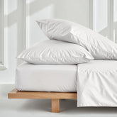 Italic Luxe Australian Sateen Pillowcase Set with smooth, shiny fabric and elegant design for luxurious home bedding.