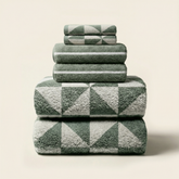 Elegant Deia Australian cotton towel set by Italic featuring soft, plush fabric with a stylish luxe design for home use.