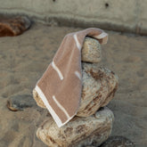 Soft Sorrel Australian Cotton towel from Italic, showing plush texture and natural white color.