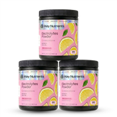 Key Nutrients Electrolyte Recovery Plus Powder in Lemonade flavor, sugar-free electrolyte powder for hydration, 90 servings.