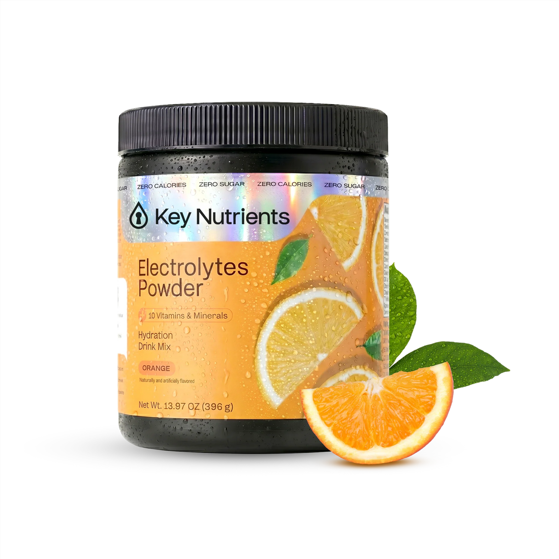Key Nutrients Electrolyte Recovery Plus Powder in Lemonade flavor, sugar-free electrolyte powder for hydration and recovery.