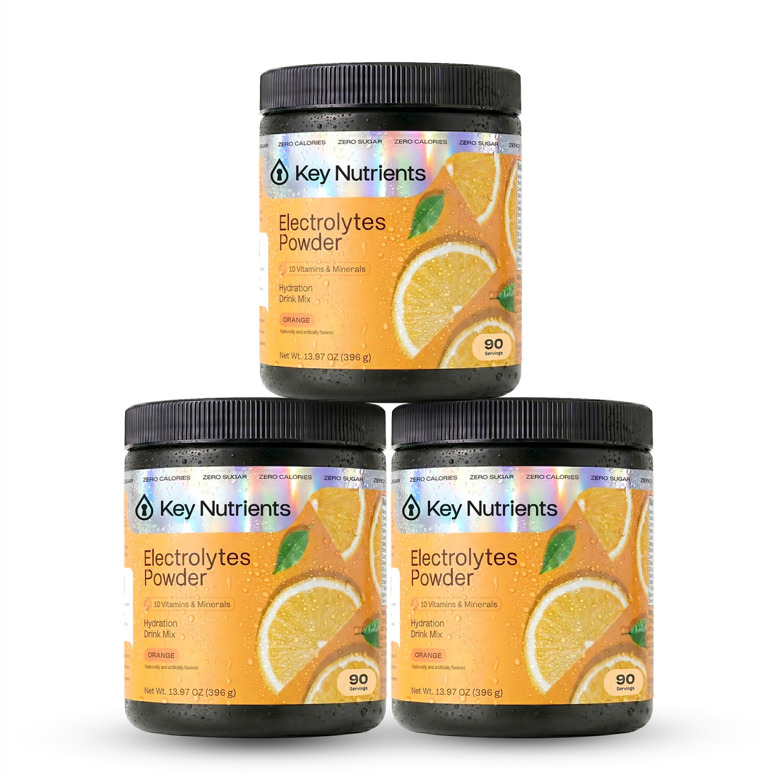 Key Nutrients Electrolyte Recovery Plus Powder in Lemonade flavor, sugar-free electrolyte powder for rehydration and replenishment.