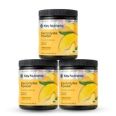 Key Nutrients Electrolyte Recovery Plus Powder in Lemonade flavor, sugar-free electrolyte powder for hydration, 90 servings.