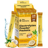 Key Nutrients Electrolyte Recovery Plus Powder in Lemonade flavor, sugar-free electrolyte supplement for hydration and rehydration.