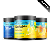 Key Nutrients Electrolyte Recovery Plus Powder in Lemonade flavor, sugar-free electrolyte powder for hydration, 90 servings.