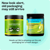 Key Nutrients Electrolyte Recovery Plus Powder in Lemonade flavor, sugar-free electrolyte mix for hydration, 90 servings.