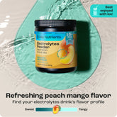 Key Nutrients Electrolyte Recovery Plus Powder in Lemonade flavor, sugar-free electrolyte supplement for hydration and recovery.