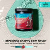 Key Nutrients electrolyte recovery plus powder in lemonade flavor, sugar-free electrolyte supplement for hydration, 90 servings.