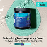 Key Nutrients Electrolyte Recovery Plus Powder in Lemonade flavor, sugar-free electrolyte supplement for hydration and recovery.