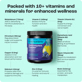Key Nutrients Electrolyte Recovery Plus Powder in Lemonade flavor, sugar-free electrolyte powder for hydration, 90 servings.