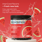Key Nutrients Electrolyte Recovery Plus Powder in Lemonade flavor, sugar-free electrolyte mix for hydration, 90 servings.