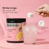 Key Nutrients Electrolyte Recovery Plus Powder in Lemonade flavor, sugar-free electrolyte powder for hydration and replenishment.