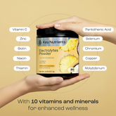 Key Nutrients Electrolyte Recovery Plus Powder in Lemonade flavor, sugar-free electrolyte powder for hydration, 90 servings
