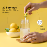 Key Nutrients Electrolyte Recovery Plus Powder in Lemonade flavor, sugar-free electrolyte supplement with 90 servings.