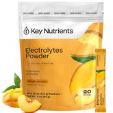 Key Nutrients Electrolyte Recovery Plus Powder in Lemonade flavor, sugar-free electrolyte supplement for hydration and recovery.