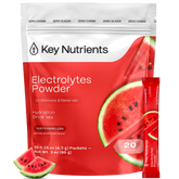 Key Nutrients Electrolyte Recovery Plus Powder in Lemonade flavor, sugar-free electrolyte powder for hydration and recovery.