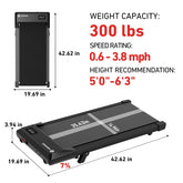 DeerRun® Q2 Urban Smart Walking Pad with incline, remote control, compact treadmill for indoor walking exercise.