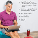 Shield Your Body SYB Laptop Pad for home and garden, ergonomic design to support comfortable laptop use and improve posture.
