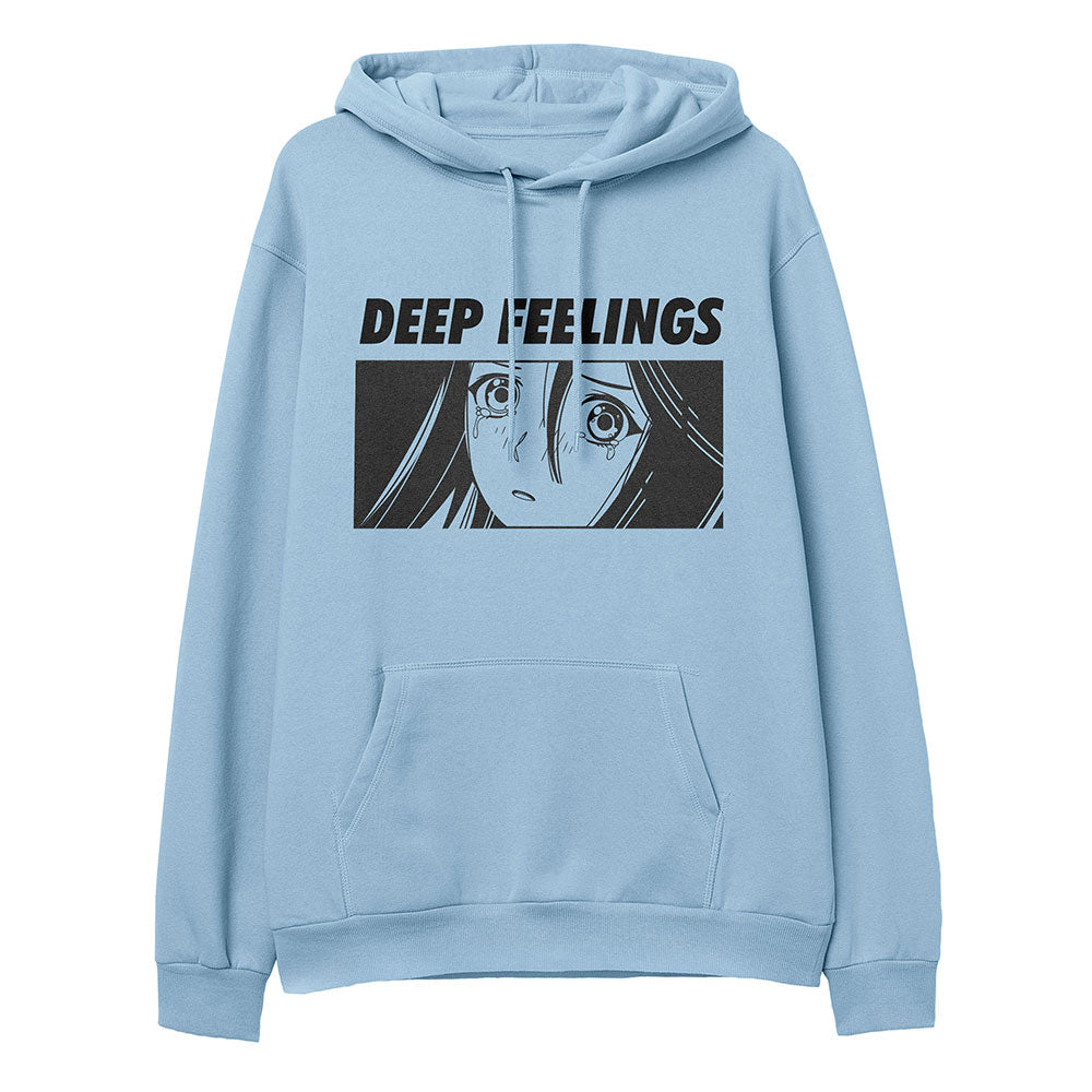 Yūjin Clothing Deep Feelings hoodie featuring a comfortable fit and stylish design, ideal for casual wear.