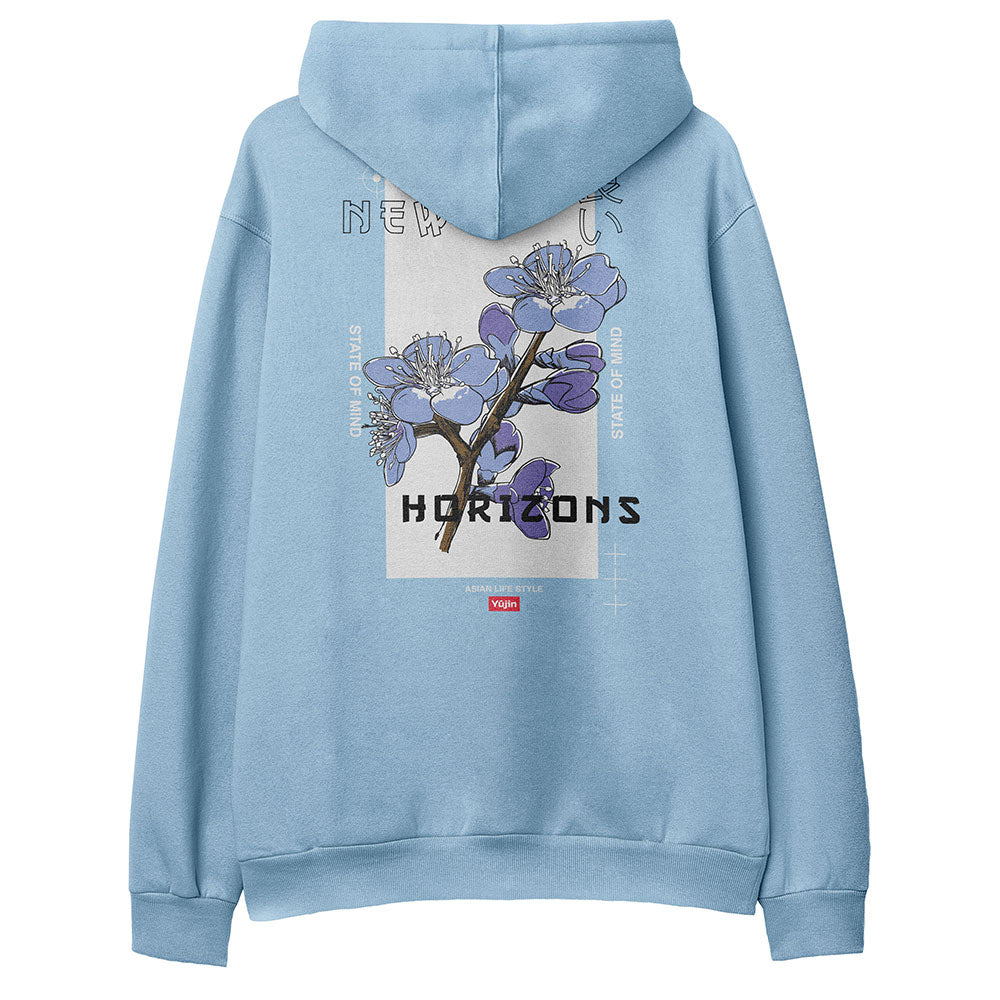 Yūjin Clothing Horizons Hoodie featuring a cozy fit, soft fabric, and a stylish design with the horizon logo on the front.