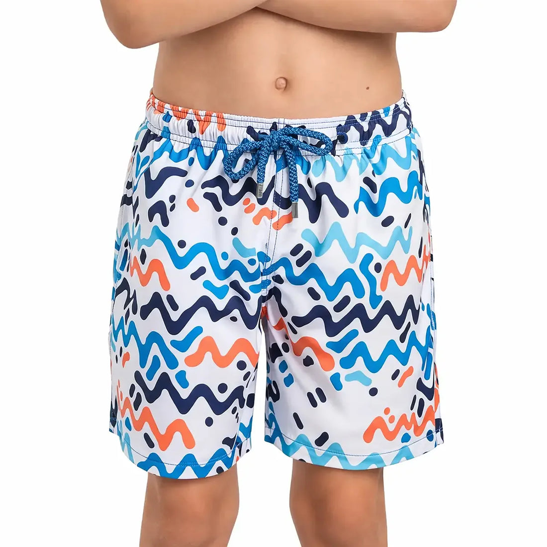 Boys Hybrid Swim &amp; Play Shorts – Line Rush - Ocean and Sol