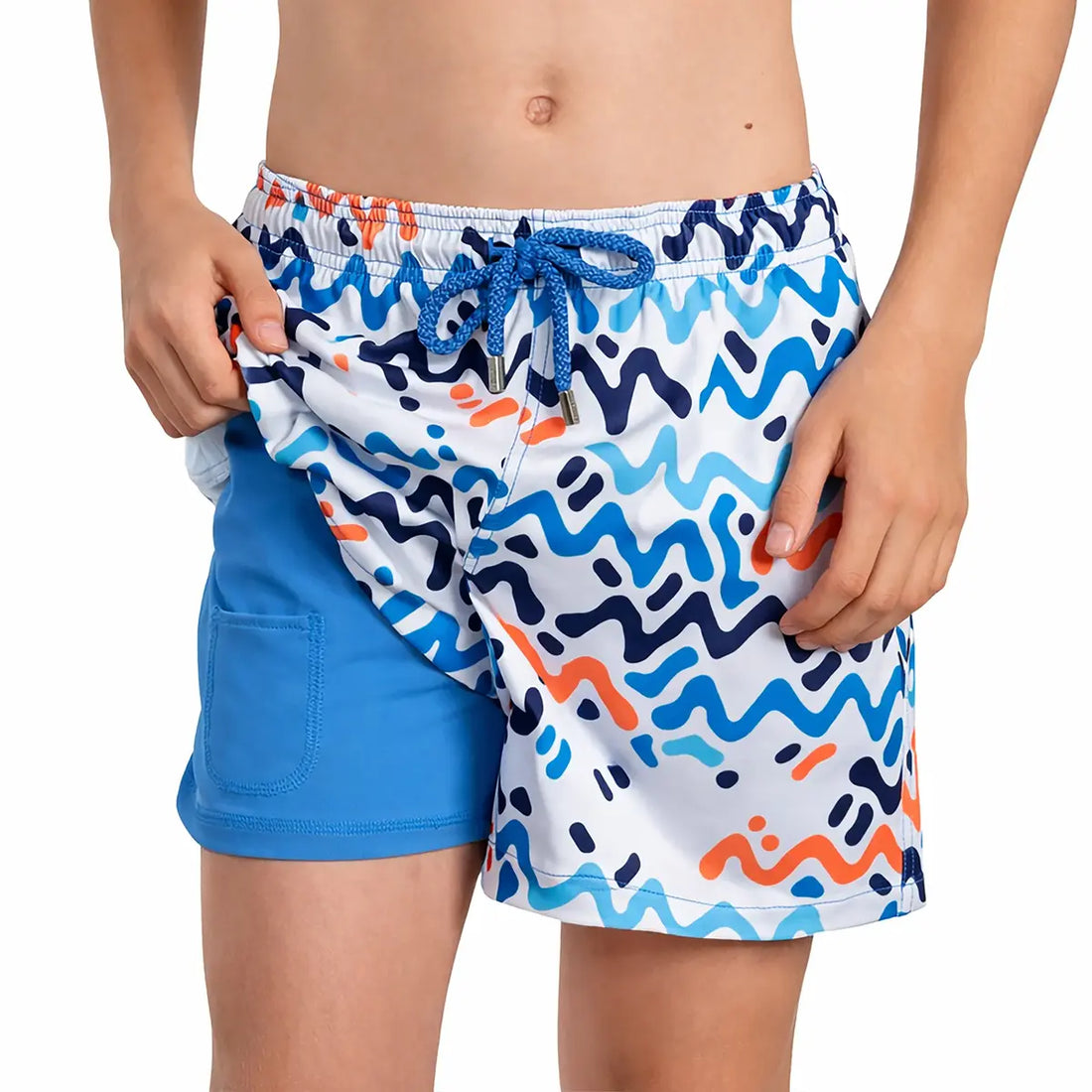 Boys Hybrid Swim &amp; Play Shorts – Line Rush - Ocean and Sol