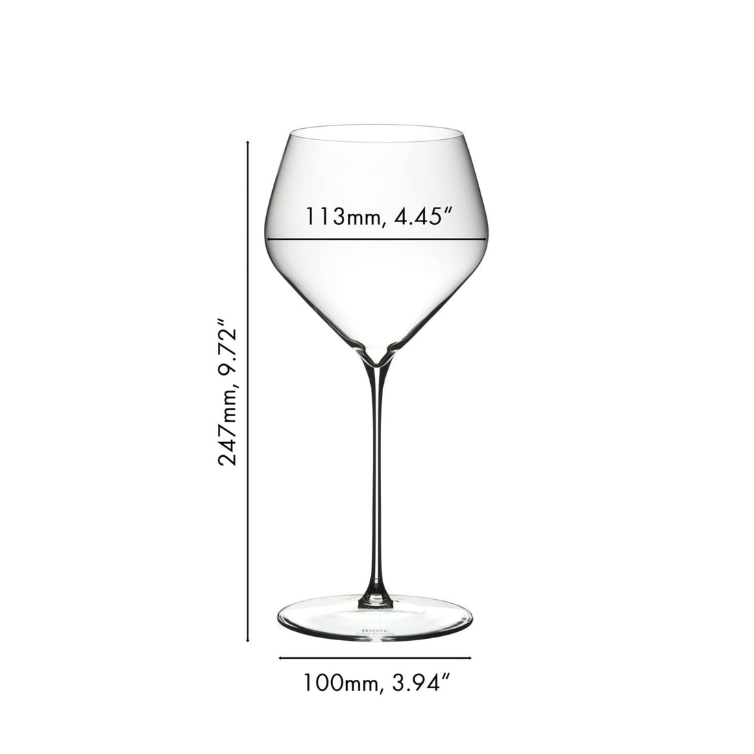 Set of 2 Riedel Veloce Chardonnay glasses for wine, featuring elegant design, made by Liquor Geeks for barware enthusiasts.
