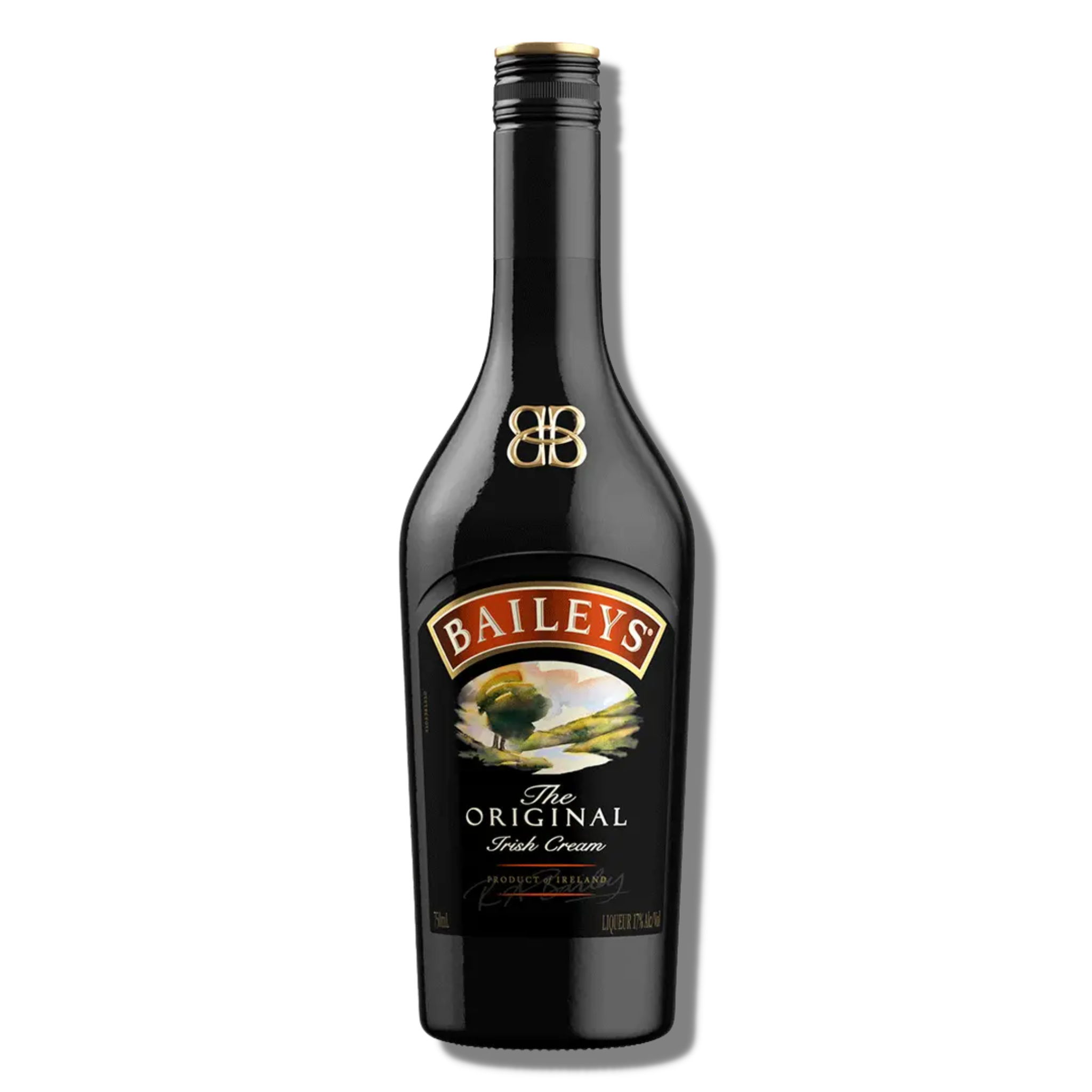 Bottle of Liquor Geeks Baileys Irish Cream liqueur in a 750ml bottle, featuring the iconic cream and Irish whiskey blend.