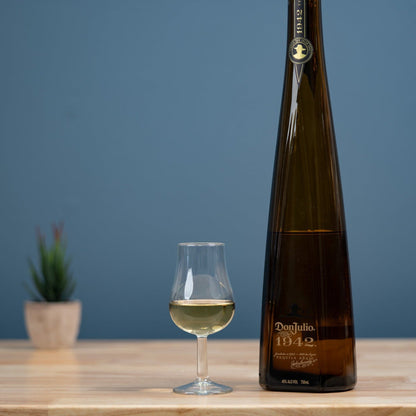 A 750ml bottle of Don Julio 1942 Tequila Añejo from Liquor Geeks, featuring elegant packaging and clear glass showcasing the tequila inside.