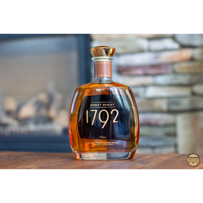 Bottle of Liquor Geeks 1792 Straight Bourbon Sweet Wheat Whiskey in a 750ml glass bottle with a detailed label.