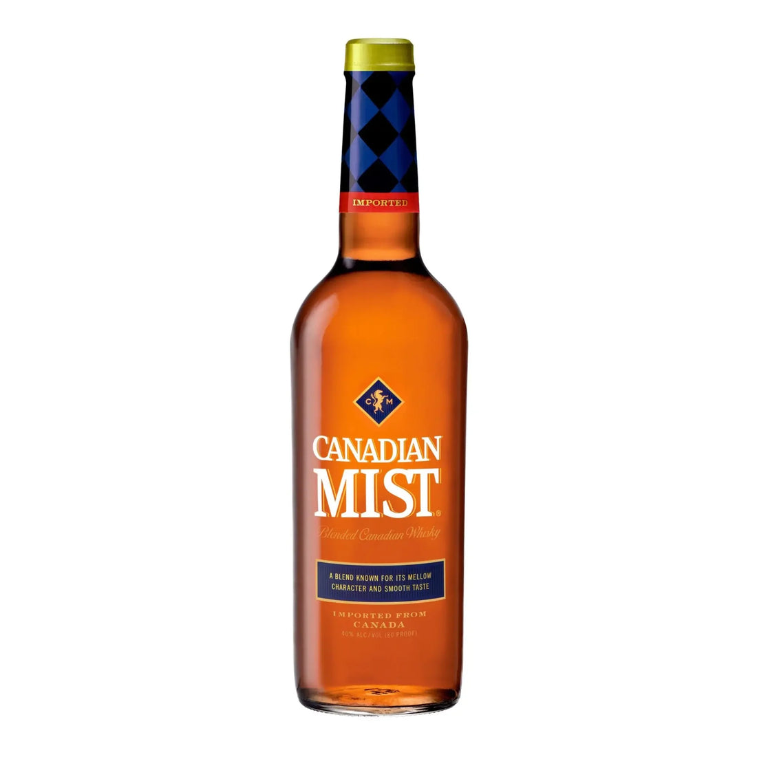 Canadian Mist Whiskey in a 750ml bottle, featuring the Liquor Geeks branding and clear label details on the bottle.