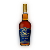 Bottle of Liquor Geeks W.L. Weller Full Proof whiskey in a 750ml bottle with label and seal, showing the full proof designation.