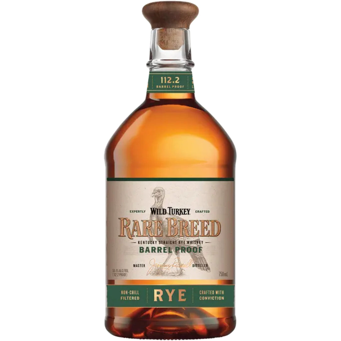 Bottle of Wild Turkey Rare Breed Rye Whiskey from Liquor Geeks, featuring a 750ml bottle with label details.