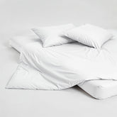 White Luxe Australian Sateen Pillowcase Set by Italic, soft and smooth bed pillowcases with a luxurious sheen.